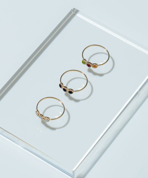 URBAN RESEARCH(アーバンリサーチ)の「ff by decor urban research three stone ring(リング・レディース・オパール/MULTI/オニキス・9/11/13/5)」の8枚目の写真