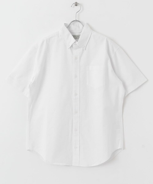 URBAN RESEARCH Sonny Label（アーバンリサーチサニーレーベル）の「抗菌オックスボタンダウン半袖シャツ（シャツ/ブラウス・メンズ・ホワイト/サックスブルー/ネイビー/ギンガムチェック/オフストライプ/グレー・M/L/XL）」の18枚目の写真