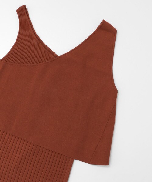 LAATO（ラート）の「LAYERED KNIT CAMISOLE（キャミソール・レディース・マーマレード/クリーム/セメント・FREE）」の11枚目の写真