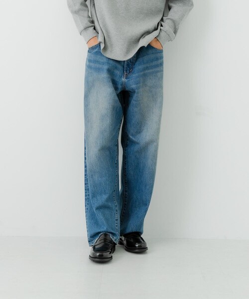 URBAN RESEARCH（アーバンリサーチ）の「13.5oz DENIM WIDE PANTS（デニムパンツ・メンズ・INDIGO/LT INDIGO/BLACK・S/M/L）」の20枚目の写真