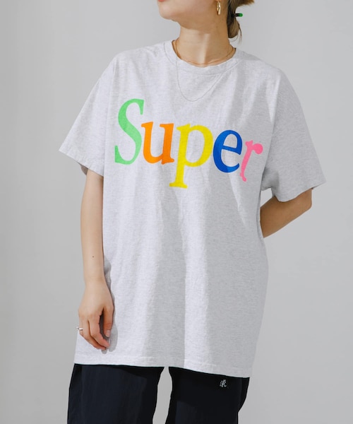 URBAN RESEARCH(アーバンリサーチ)の「SUPERMARKET SMアップルTシャツ(Tシャツ/カットソー・メンズ・WHITE/ASH/BLACK/CHARCOAL・L/XL)」の3枚目の写真