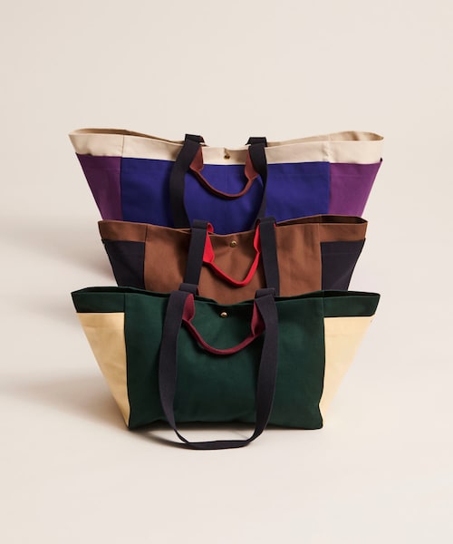 SENSE OF PLACE by URBAN RESEARCH(センスオブプレイスバイアーバンリサーチ)の「HAY Weekend Bag S(トートバッグ・メンズ・BrownMulti/DGRMulti/Ebluemulti・One)」の7枚目の写真