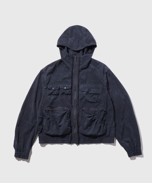 ADAM ET ROPE'(アダムエロペ)の「【FACCIES/ファッチーズ】GARMENT DYE MESH TRAVELER JACKET(その他アウター・メンズ・ブラック・1/2)」の2枚目の写真