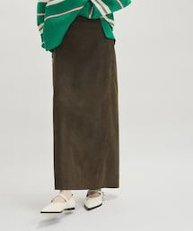 ADAM ET ROPE' | シンセティックスエードペンシルマキシスカート(スカート)