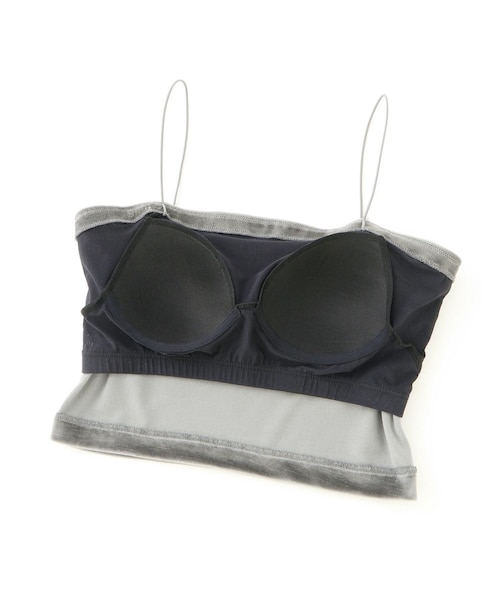 ADAM ET ROPE'（アダムエロペ）の「【EMOELLE】カップ付きベロアキャミソール（キャミソール・レディース・グレー/ダークブラウン系・F）」の19枚目の写真