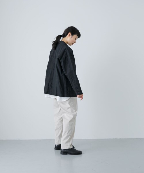 かぐれ（カグレ）の「『ユニセックス』Tailored jacket（テーラードジャケット・レディース・BEIGE/BLACK/MOCHA・1/2）」の11枚目の写真