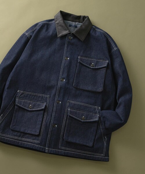 ITEMS URBANRESEARCH（アイテムズ アーバンリサーチ）の「カバーオールジャケット（カバーオール・メンズ・NVY/BLK/BEG/OLV/BGD・M/L）」の6枚目の写真