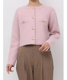 LAGUNAMOON | CHNラクーンニットジャケット(ノーカラージャケット)