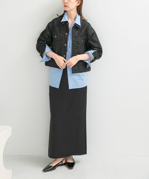 URBAN RESEARCH ROSSO（アーバンリサーチロッソ）の「『別注』Lee101 ×ROSSO　 SHORT JACKET（デニムジャケット・レディース・BLKONEWASH・Short）」の4枚目の写真