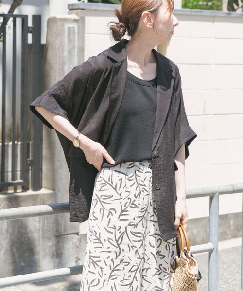 ITEMS URBANRESEARCH（アイテムズ アーバンリサーチ）の「シアードルマンジャケット（テーラードジャケット・レディース・WHT/BLK/BRN/CHK・FREE/Free）」の18枚目の写真