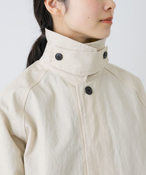 かぐれ(カグレ)の「コットンバックタックショートコート(テーラードジャケット・レディース・IVORY/BEIGE/BLACK・Free)」の15枚目の写真