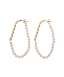LAGUNAMOON | LADYフェイクパールミックスラウンドピアス(ピアス(両耳用))
