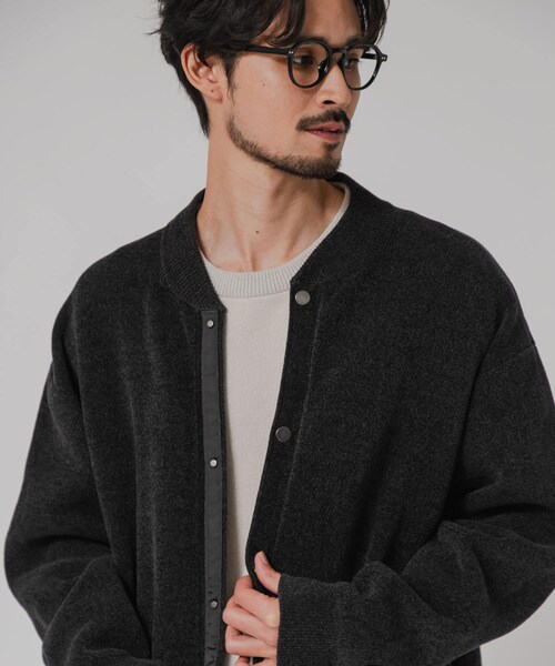 URBAN RESEARCH（アーバンリサーチ）の「モールニットカーディガン（カーディガン/ボレロ・メンズ・NAVY/CHARCOAL/KHAKI/BLACK・M/L）」の7枚目の写真