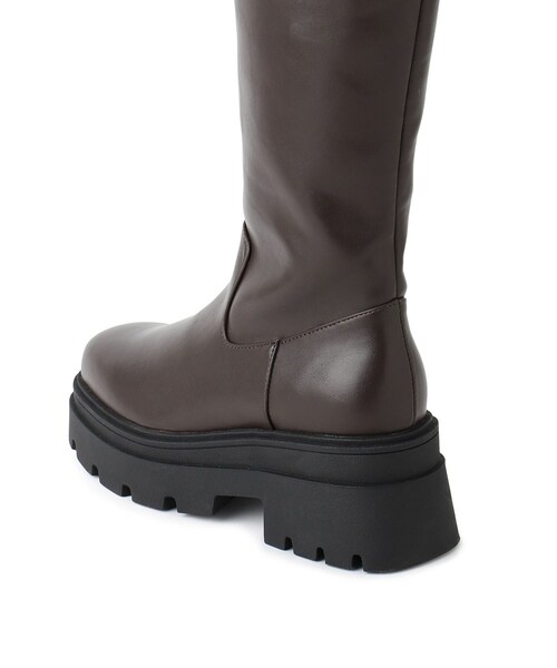 VIS(ビス)の「サイドバックルタンクソールロングブーツ(ブーツ・レディース・ブラック/ダークブラウン・L/M/S)」の22枚目の写真