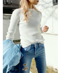 GYDA | ボトルネックリブニット トップス(ニット/セーター)