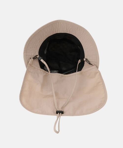 ROPE' PICNIC(ロペピクニック)の「【KIDS/キッズ】日よけ付きアドベンチャーハット/UVカット・撥水・抗菌(ハット・キッズ・ベージュ/ライトグリーン・F)」の15枚目の写真