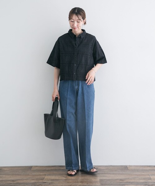 ITEMS URBANRESEARCH(アイテムズ アーバンリサーチ)の「センタープレスデニム(デニムパンツ・レディース・BLU/IDG・Free)」の19枚目の写真