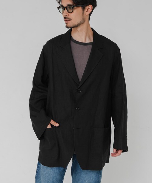 URBAN RESEARCH(アーバンリサーチ)の「『別注』CHEMISE D'ADAM×URBAN RESEARCH SHIRTS JACKET SINGLE(テーラードジャケット・メンズ・BLACK/BLUE/BROWN・38/40/42)」の5枚目の写真
