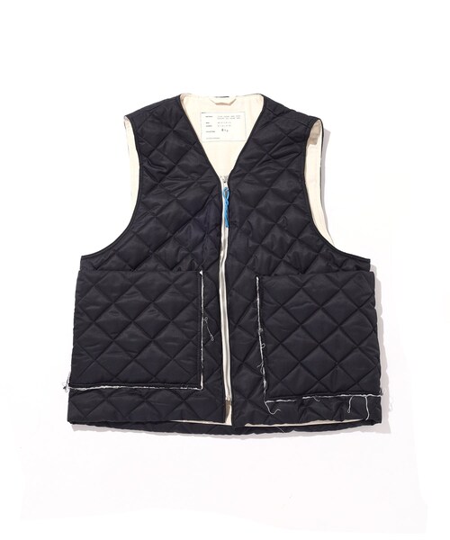 ADAM ET ROPE'(アダムエロペ)の「《別注》【CAMIEL FORTGENS/カミエル フォートヘンス】ZIP VEST Technical padded - black(その他アウター・メンズ・ブラック・L/M/S)」の6枚目の写真