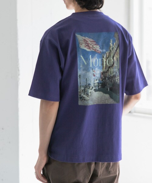 URBAN RESEARCH DOORS(アーバンリサーチドアーズ)の「FORK&SPOON Monet art t-shirts(Tシャツ/カットソー・メンズ・OFF/NAVY・4/5)」の17枚目の写真