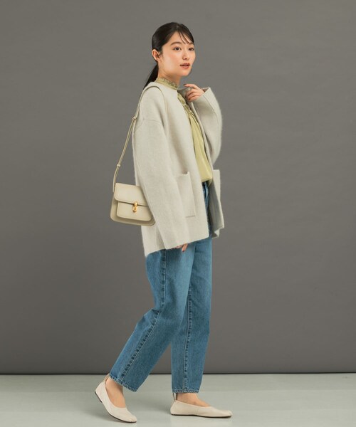 URBAN RESEARCH ROSSO（アーバンリサーチロッソ）の「エアリーニットジャケット（カーディガン/ボレロ・レディース・L/GRAY/YELLOW/MOCHA・FREE）」の5枚目の写真