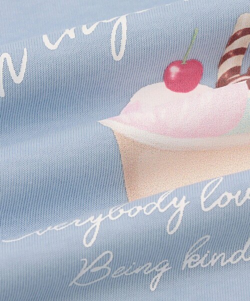 ROPE' PICNIC(ロペピクニック)の「【KIDS/キッズ】アイスプリント袖ジャガードトップス(Tシャツ/カットソー・キッズ・オフホワイト/サックス・120/130/140)」の22枚目の写真