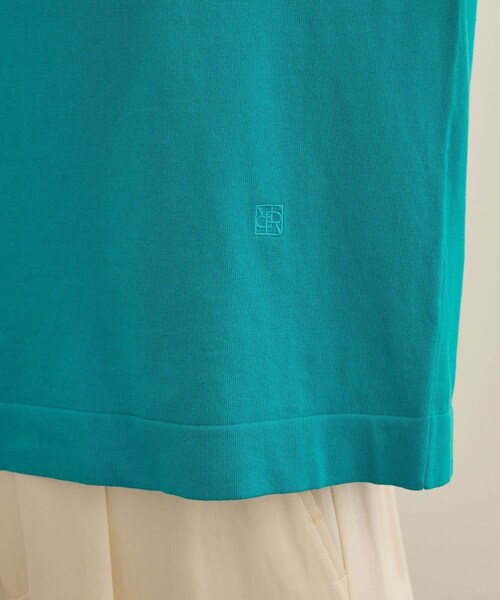 ROPE'(ロペ)の「【洗える】オーガニックコットンハイゲージフレンチスリーブニット(ニット/セーター・レディース・ホワイト/ネイビー/ターコイズ・F)」の20枚目の写真