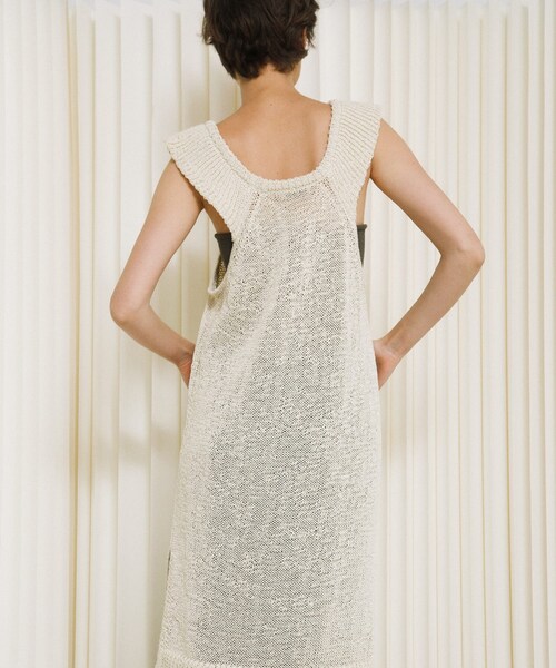 LAATO（ラート）の「knit frill tunic（チュニック・レディース・サンゴ/クリーム・Free）」の9枚目の写真