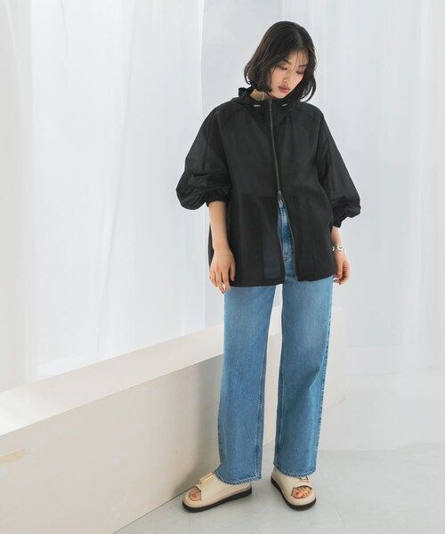 URBAN RESEARCH ROSSO（アーバンリサーチロッソ）の「シアーパーカーブルゾン（ブルゾン・レディース・black/white・FREE）」の18枚目の写真