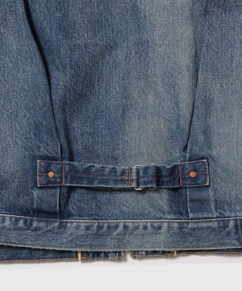 ADAM ET ROPE'(アダムエロペ)の「【KYOU/キョウ】ROEBUCK HIPPIE Type-50s Jacket by 66 Selvedge Denim(デニムジャケット・メンズ・ブルー系・1/2)」の13枚目の写真
