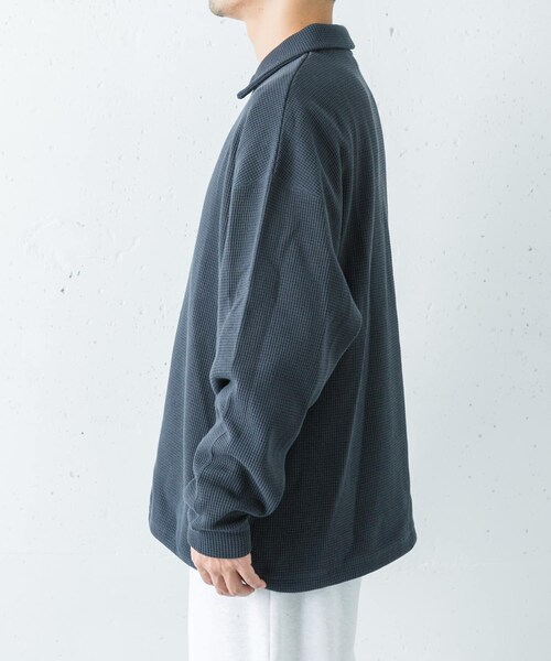 URBAN RESEARCH(アーバンリサーチ)の「『UR TECH』Wide Dad Dad TECH ポロプルオーバー(ポロシャツ・メンズ・D.NAVY/CHARCOAL・1/2)」の16枚目の写真