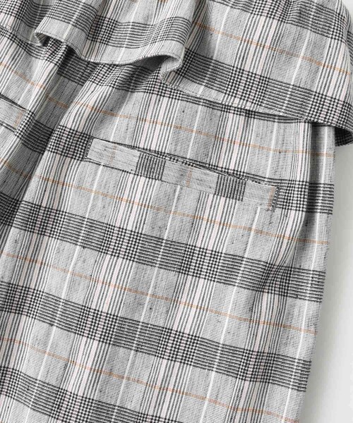 KBF（ケイビーエフ）の「ラップウエストイージーチェックパンツ∴（チノパンツ・レディース・GRAY/BLACK・one）」の15枚目の写真