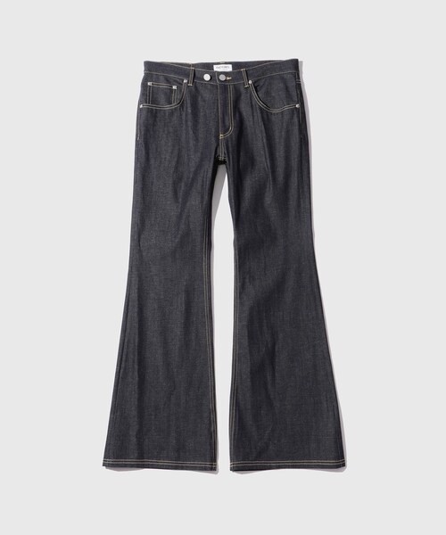 ADAM ET ROPE'(アダムエロペ)の「【FACCIES/ファッチーズ】RIGID LIGHT OZ DENIME FLARE PAMTS(デニムパンツ・メンズ・ネイビー・1/2)」の3枚目の写真