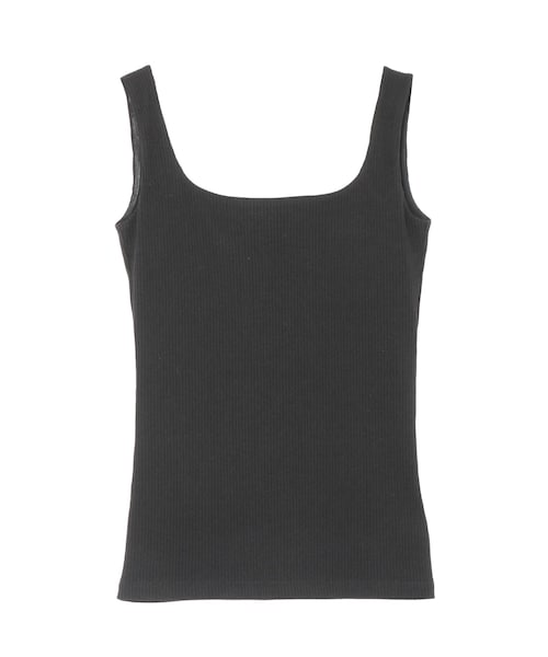 ELENDEEK（エレンディーク）の「SQUARE NECK PAD TANK（タンクトップ・レディース・オフホワイト/グレー/ブラック/ピンク/イエロー/ブラウン/パープル・F）」の10枚目の写真