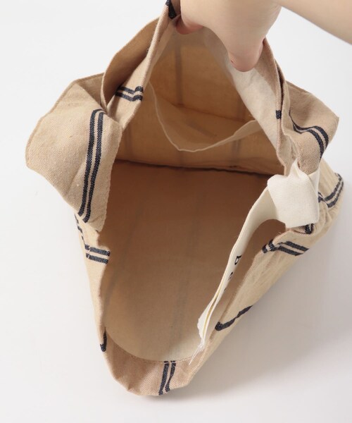 URBAN RESEARCH DOORS（アーバンリサーチドアーズ）の「『別注』beej×DOORS　ロゴエコバッグ（トートバッグ・レディース・BROWN/BEIGE・one）」の15枚目の写真