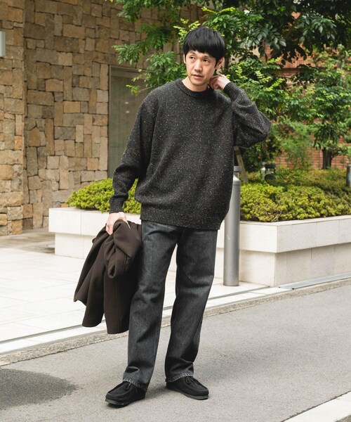 URBAN RESEARCH DOORS(アーバンリサーチドアーズ)の「ウールブレンドネップクルーネックニット(ニット/セーター・メンズ・BEIGE/BROWN/CHARCOAL・M/L)」の14枚目の写真