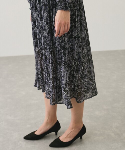 Jayro(ジャイロ)の「ペイント柄シフォンワンピース(ワンピース・レディース・ブラック系/ホワイト系・F)」の22枚目の写真