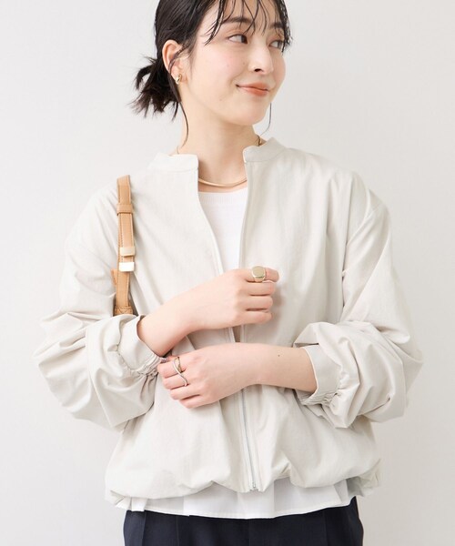 VIS(ビス)の「ボリュームバルーンブルゾン/UVケア・イージーケア(ブルゾン・レディース・ブラック/キナリ/カーキ・F)」の9枚目の写真