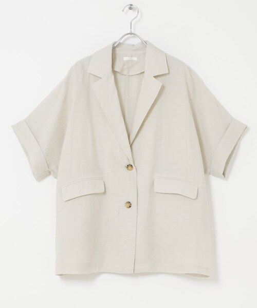 ITEMS URBANRESEARCH（アイテムズ アーバンリサーチ）の「シアードルマンジャケット（テーラードジャケット・レディース・BLK/BRN/GREGE・Free）」の4枚目の写真