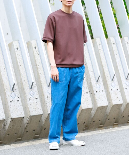 URBAN RESEARCH Sonny Label（アーバンリサーチサニーレーベル）の「接触冷感デニムイージーパンツ（デニムパンツ・メンズ・ブラック/インディゴ/ライトインディゴ・M/L）」の22枚目の写真