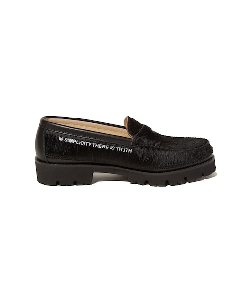 ADAM ET ROPE'（アダムエロペ）の「【KYOU（キョウ）】SKOOL Type.3 EXTRALIGHT Hair Calf Leather Embroidered Loafers by HARUTA（ローファー・レディース・ブラック・22.5/23/23.5/24）」の7枚目の写真