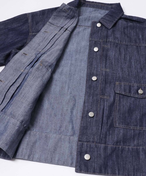 SENSE OF PLACE by URBAN RESEARCH（センスオブプレイスバイアーバンリサーチ）の「ルーズデニムジャケット（デニムジャケット・レディース・BLACK/ONE WASH・one）」の17枚目の写真