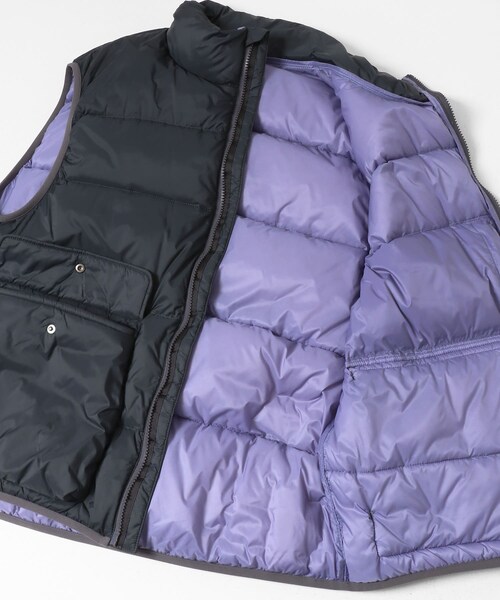 EKAL(エカル)の「TAION 別注ダウンベスト(ベスト・メンズ・DARK GREY/KHAKI・M/L)」の6枚目の写真