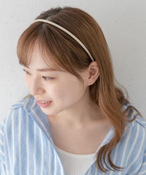 URBAN RESEARCH Sonny Label（アーバンリサーチサニーレーベル）の「スリムカチューシャ（カチューシャ・レディース・ベージュ/ブラック・one）」の2枚目の写真