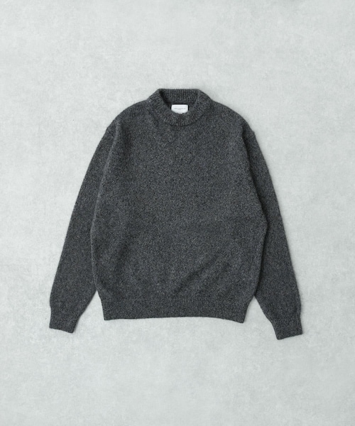 URBAN RESEARCH（アーバンリサーチ）の「new basic　CASHMERE SILK MOULINE CREW-NECK KNIT（ニット/セーター・メンズ・PEARL GRAY/CHARCOAL・M/L/XL）」の2枚目の写真