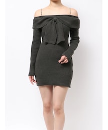 EATME | フロントリボンタイトワンピース(ワンピース)