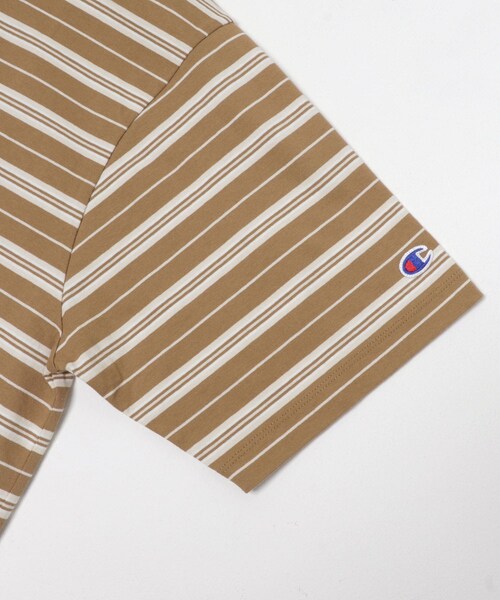 URBAN RESEARCH DOORS(アーバンリサーチドアーズ)の「『別注』CHAMPION×DOORS BORDER T-SHIRTS(Tシャツ/カットソー・メンズ・NAVY/BEIGE/L.BROWN・M/L/XL)」の11枚目の写真