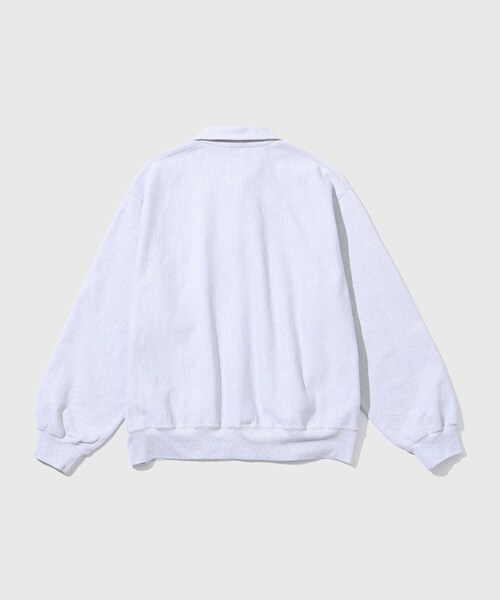 ADAM ET ROPE'(アダムエロペ)の「【blurhmsROOTSTOCK/ブラームスルーツストック】Thin-Sweat Harf-Zip P/O(スウェット・メンズ・ライトグレー/ネイビー・2/3/4)」の16枚目の写真