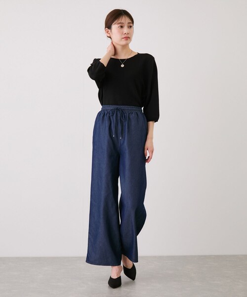 Jayro(ジャイロ)の「デニムワイドパンツ(デニムパンツ・レディース・ブラック/ネイビー/サックス・F)」の19枚目の写真