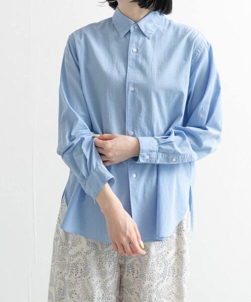 URBAN RESEARCH DOORS（アーバンリサーチドアーズ）の「UNIFY　製品染めシャツ（シャツ/ブラウス・レディース・SAXBLUE/PINKBEIGE・FREE）」の3枚目の写真